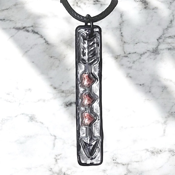 5 For $25💫Silver Arrow
3-DHeart Pendant Necklace - Picture 3 of 5